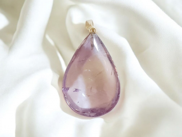 pendentif améthyste goutte